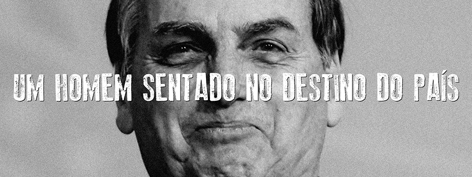 Um homem sentado no destino do país