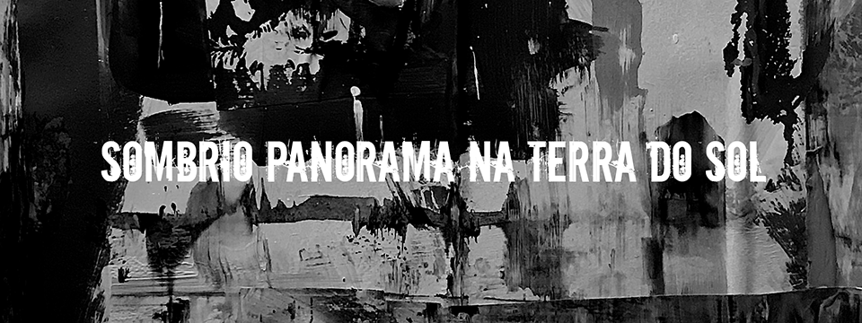 Sombrio Panorama na terra do sol